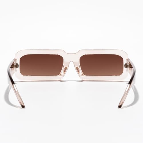 Vintage Small Rectangle Sunglasses for Women Men Retro Fashion Stylish Minimalist Eyewear for Driving Travel Street Style4