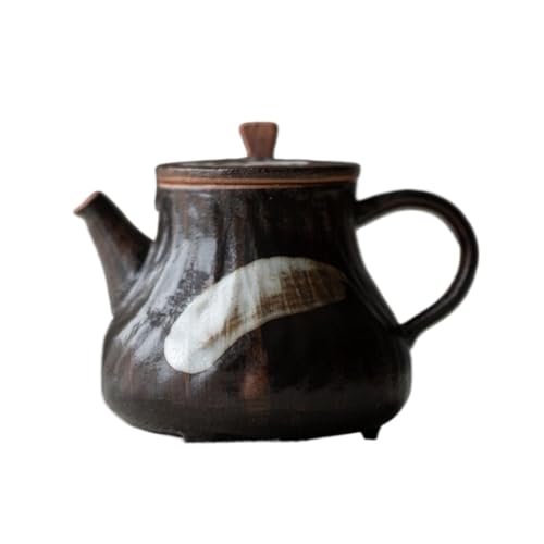 EINES Tetera Hecha a Mano Tetera pequeña de cerámica con Filtro Retro Cafetera casera Hecha a Mano para Preparar Té de Hojas