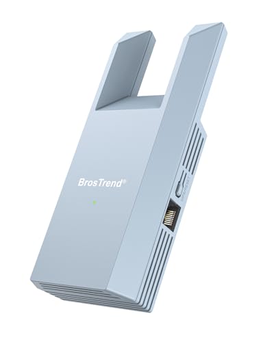 BrosTrend N300 Adaptateur WiFi Ethernet avec LAN Port, 2.4GHz 300Mbps Adaptateur WiFi vers RJ45, Pont Wi-FI Ethernet pour Imprimante, Smart TV, PC, Caméra IP,...