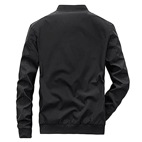 Image of sandbank Men's Casual Lightweight Flight Jacket Softshell Zipper Windbreaker Bomber Jacket