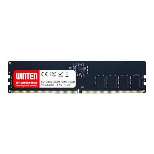 WINTEN DDR5-5600 16GB 288-Pin CL40 1.1V DIMM SDRAM Internal Memory/Expansion Module for Desktop PCs...