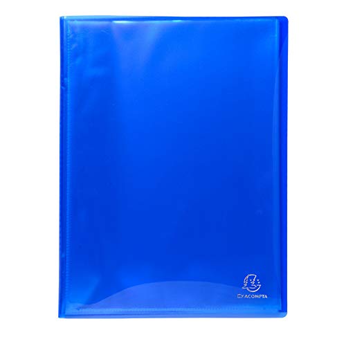 EXACOMPTA Lot de 12 Protège-documents PP Semi Rigide IDERAMA 60 vues A4 Coloris Aléatoire