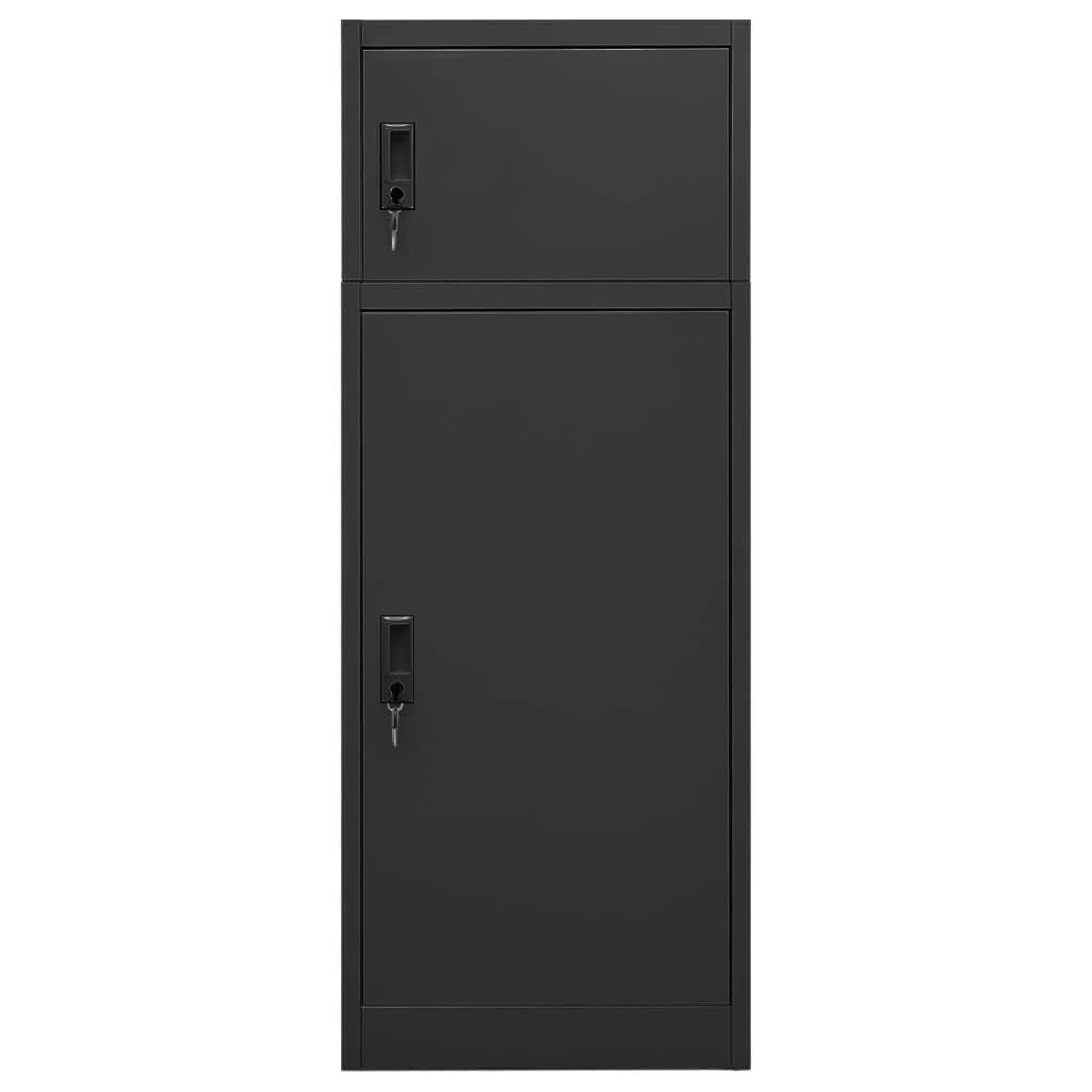 vidaXL Armadietto per Sella Antracite 53x53x140 cm in Acciaio