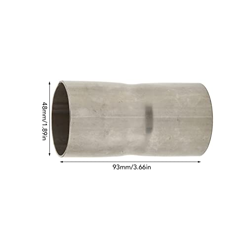 Conector do Tubo de Escape, 2 Peças 1,75'' ID a 1,75'' ID Acoplamento do Tubo de Escape Conector