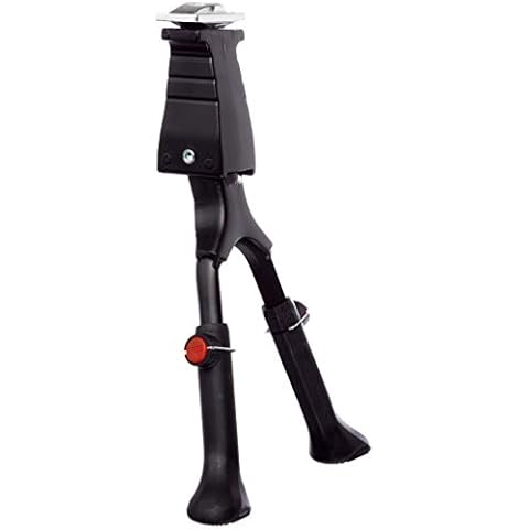 Prophete Zweibein-Ständer | Fahrradständer für City- und Trekkingräder | Zweibeinständer höhenverstellbar 26-28 | Fahrrad Ständer | Doppelständer | Fahrrad Zubehör | ‎Aluminium | Schwarz Cover