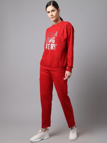 Image of Mack Jonney Fleece Printed Tracksuit for Women-SW 44 LOWER 002-P-V-140