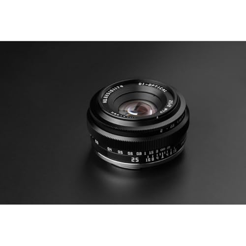 Image of TTArtisan APS-C 25mm F2 Metal Bodied Lens Compatible with Sony E Mount - Black