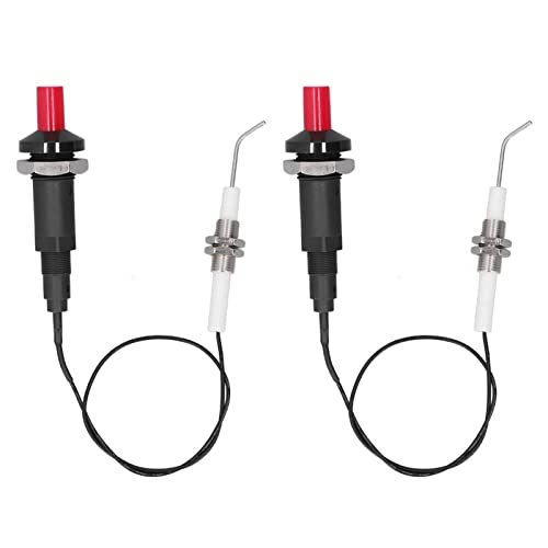 Mumusuki Kit D'allumeur Piézo-électrique, Allumeur de Gril en Plastique de Type Poussoir Universel Fileté pour Réchaud à Allumage par étincelle de Remplacement de Gril de Briquet de Cuisine