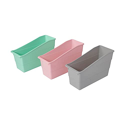 Fun Express Pastel Classroom Book Bins - 6 Pieces
