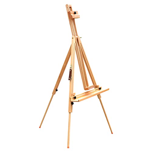 AKALNNB イーゼルスタンド - ポータブルフロアスタンディングイーゼル、折りたたみ式アートディスプレイスタンド、木製Aフレーム三脚イーゼル 絵画&描画用
