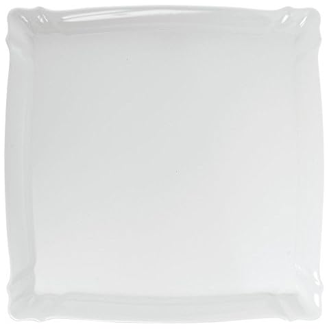 Delfin 13" x 13" x 1.25" White Square Cafe Tray Cover
