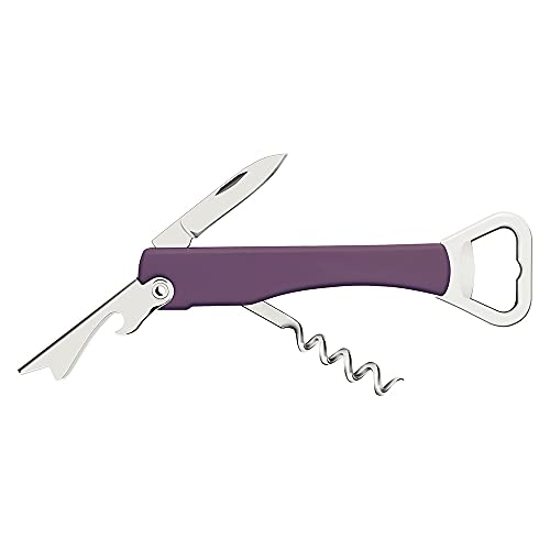 トラモンティーナ コルクスクリュー 4機能 折りたたみ式 ハーモニザ 紫 ワインオープナー ソムリエナイフ 栓抜き ブラジル製 26330/190 TRAMONTINA