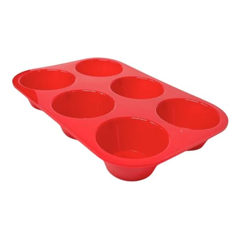 Guardini Juliette Stampo 6 Muffins in Silicone Rosso