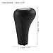 X AUTOHAUX 6 Speed Manual Gear Stick Shift Knob Transmission Gear Lever Stick Shifter Handle for BMW X1 E84 for BMW X3 E83 ABS Faux Leather Black