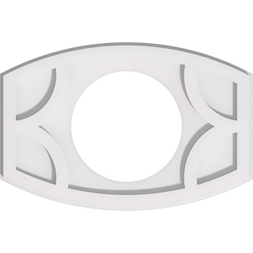 Image of Ekena Millwork CMP16X10KY-07000 Kailey Architectural Grade PVC Contemporary Urethane Ceiling Medallions 16 inchW x 10 5 /8 inchH x 7 inchID x 8 1 /2 inchC x 1 inchP