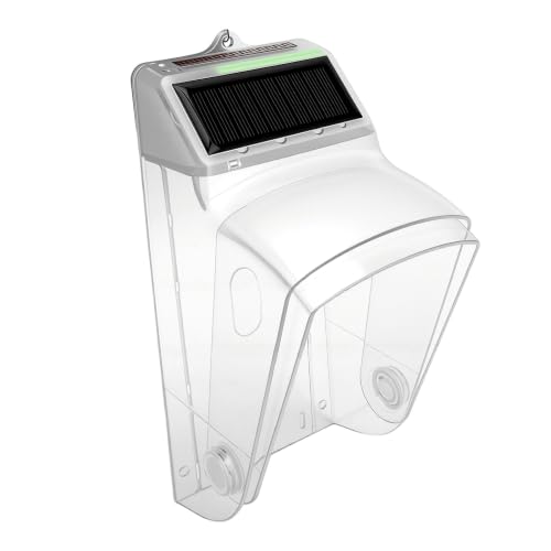 Cubierta de timbre impermeable con panel solar y rotación de 30° para protección exterior 6