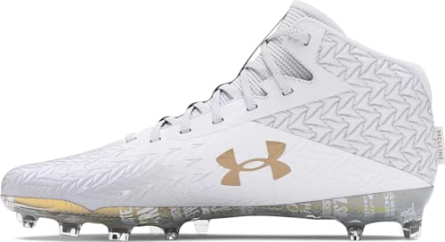 Under Armour - Womens Spotlight 4 Mc Football Cleats Shoes, Color White (100), Size: 10 B(M) US