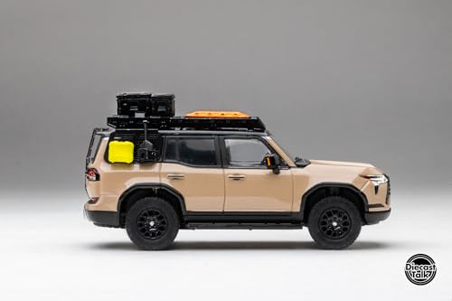 Mini carro DiecastTalk Custom 1/64 Lexus GX550 Overtrail miniatura 5