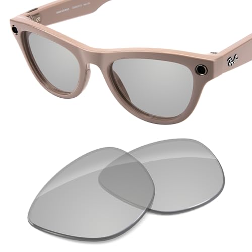 Image of Replacement Lenses Compatible with RayBan Meta Skyler RW4010 52mm AI Glasses, UV Protection, Transition