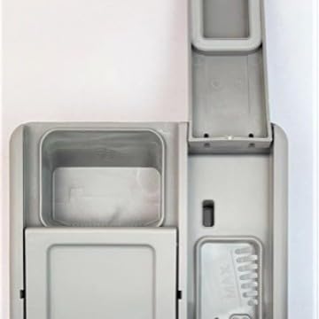 QOXEZY Distributeur de détergent pour lave-vaisselle Samsung DW80R706, installation facile, construction durable, distribution efficace, remplacement fiable, matériau ABS, gris