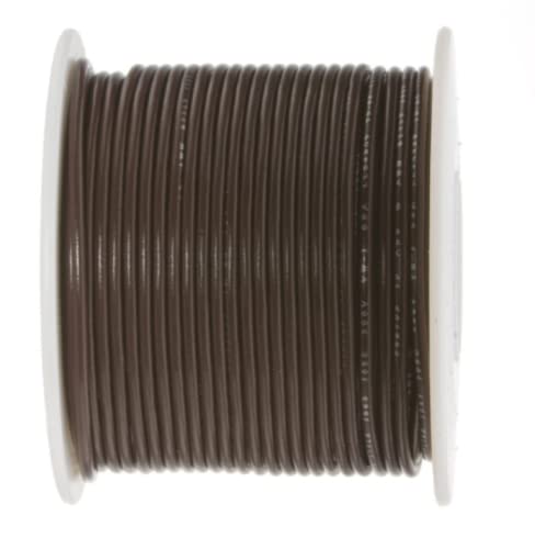 1 Pcs 250 ft Brown Solid Hook Up Wire 20 AWG Gauge 300 Volts 0.0320