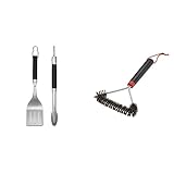 weber 6763 kit 2 accessori precision & 12 three-sided grill brush