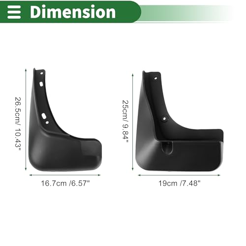 Image of Motoforti Mud Flaps Splash Guards Mud Guards for Chevrolet Malibu 2012-2015 W /Mount Accessories