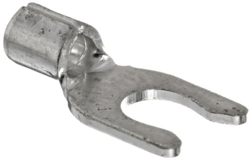 Morris Products 11670 Locking Spade Terminal, Non Insulated, 16-14 Wire Size, 8 Stud Size, 100-Pack