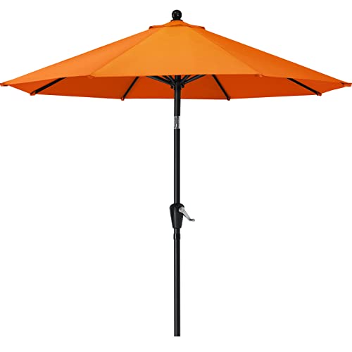 MasterCanopy Sonnenschirm neigungsverstellbar, mit 8 Rippen und Kurbel, für Patio, Garten, Terrasse, Markt