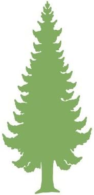 Pine Tree Stencil for Painting Pine Trees on The Walls of a Nature Center or Classroom