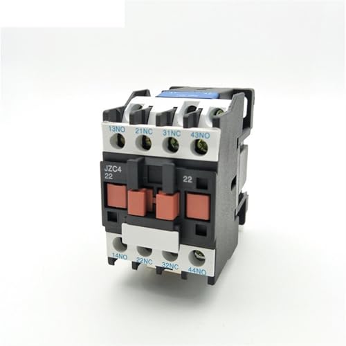 Contacteur Relais JZC4-22 Bobine 380V Trifasé 2NO 2NC 10A pour Commande Électrique Industrielle