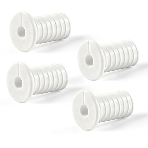 Cable Grommet, 4 PCS White starlink accessorie, 3/4 Inch Waterproof Silicone & Non-Slip Rubber Grommets，Wall Grommets for Cables, Suitable for Dish Ethernet Cable Pass Through Grommet.