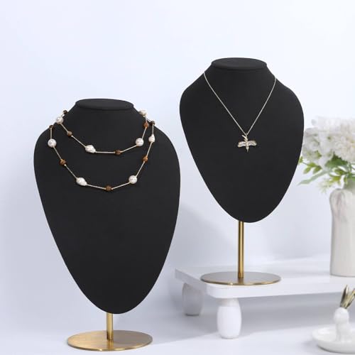 Buste présentoir à collier réglable en hauteur taille L pour exposition - 3