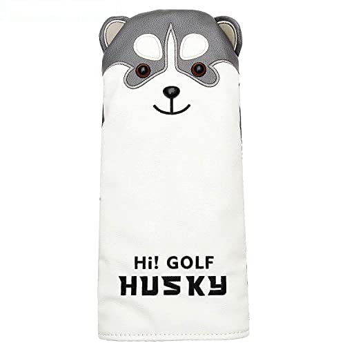 SEACLOUD Husky Schlägerhauben für Hybrid-Schläger, Golfschlägerhaube, Kunstleder, Cartoon-Tier-Schutz Cover