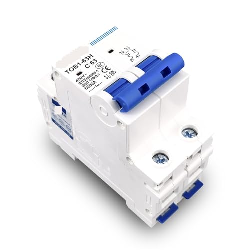 Disjoncteur MCB 2P 16A Type C protégeant vos circuits 400V - 6
