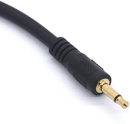 Cable adaptador DC 3.5mm a 6.35mm Mono 1 pie miniatura 3