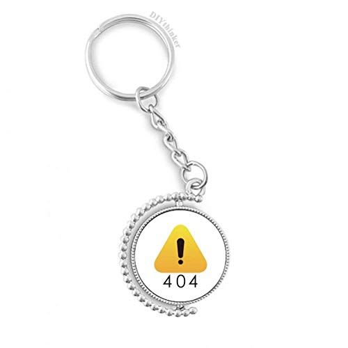 Llavero de programador DIYthinker con aviso rotativo de error 502, argolla resistente