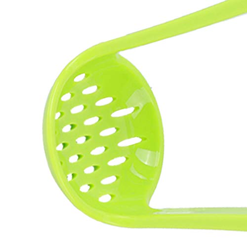 Espremedor de alimentos, conjunto de colheres de tigela, não tóxico para purê de comida de bebê(Blue