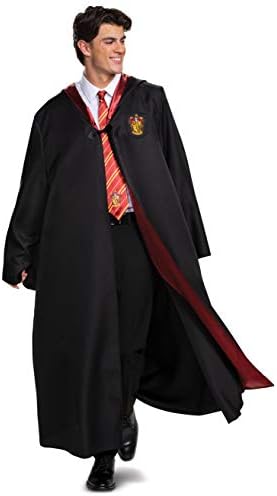Harry Potter Robe, Deluxe Wizarding World Hogwarts House Themed Robes for Adults, Movie Quality Dress Up Costume Accessory