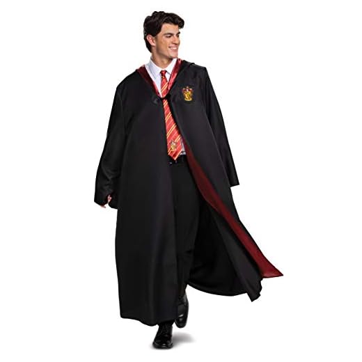 Disguise unisex adult Gryffindor Costume Outerwear, Black & Red, XXL 50-52 US