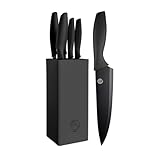 MasterChef 526280 Bloque de cuchillos, negro