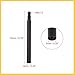 BULLSPANN 70mm Aluminum Alloy Bike French Type Valve Extender Extension Black 2 Pcs