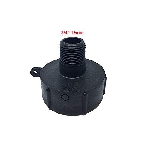 4 Adattatori Per Tubo Da Giardino Da 1'' - Raccordo In Plastica Per Serbatoio IBC 1000L, Filettatura 60 Mm - 2
