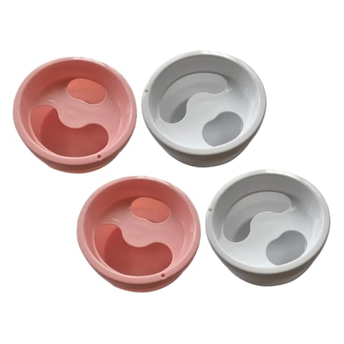MAGICLULU Juego de 4 Recipientes para Remojar Esmalte de Uñas Cuencos de Plástico ABS para Manicura Suavizante de Cutículas Herramienta para Quitar Esmalte Uso Color Color Aleatorio
