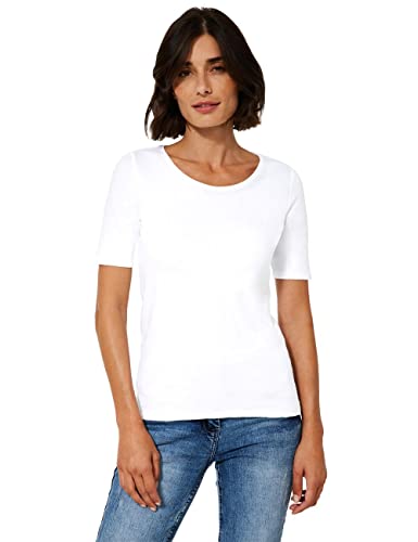 Cecil Damen Lena T Shirt, Weiß (White 10000), XXL EU
