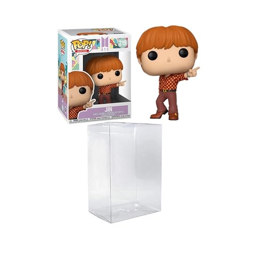 Funko Pop! Rocks: BTS (Dynamite) - Jin incluido con un protector de ático de Byron