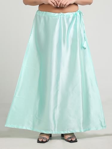 Image of Madhu Fashion Women's Satin Saree Petticoat Saree Underskirt