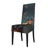 Dimensions : notre housse de chaise de salle à manger est parfaitement dimensionnée, avec une hauteur de dossier de 50,8 cm, une longueur de siège de 40,6 cm et une largeur de 45,7 cm, ce qui la rend adaptée pour la maison, les mariages, les banquets et les restaurants.
