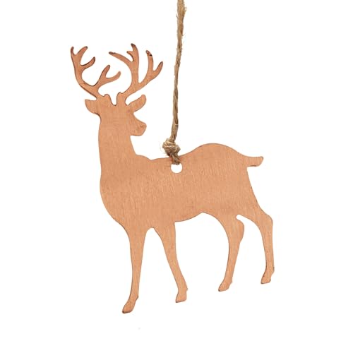 NKlaus Weihnachtsornament Rentier - reines Kupfer (100%) Handgefertigtes Kupfer-Dekoornament für den Weihnachtsbaum 16159