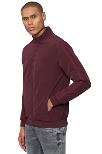 Image of Allen Solly Men Cotton Blend Standard Length Jacket